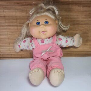 Cabbage Patch Kid Girl Doll 2014 Jakks Pacific Blonde Hair Blue Eyes 15"